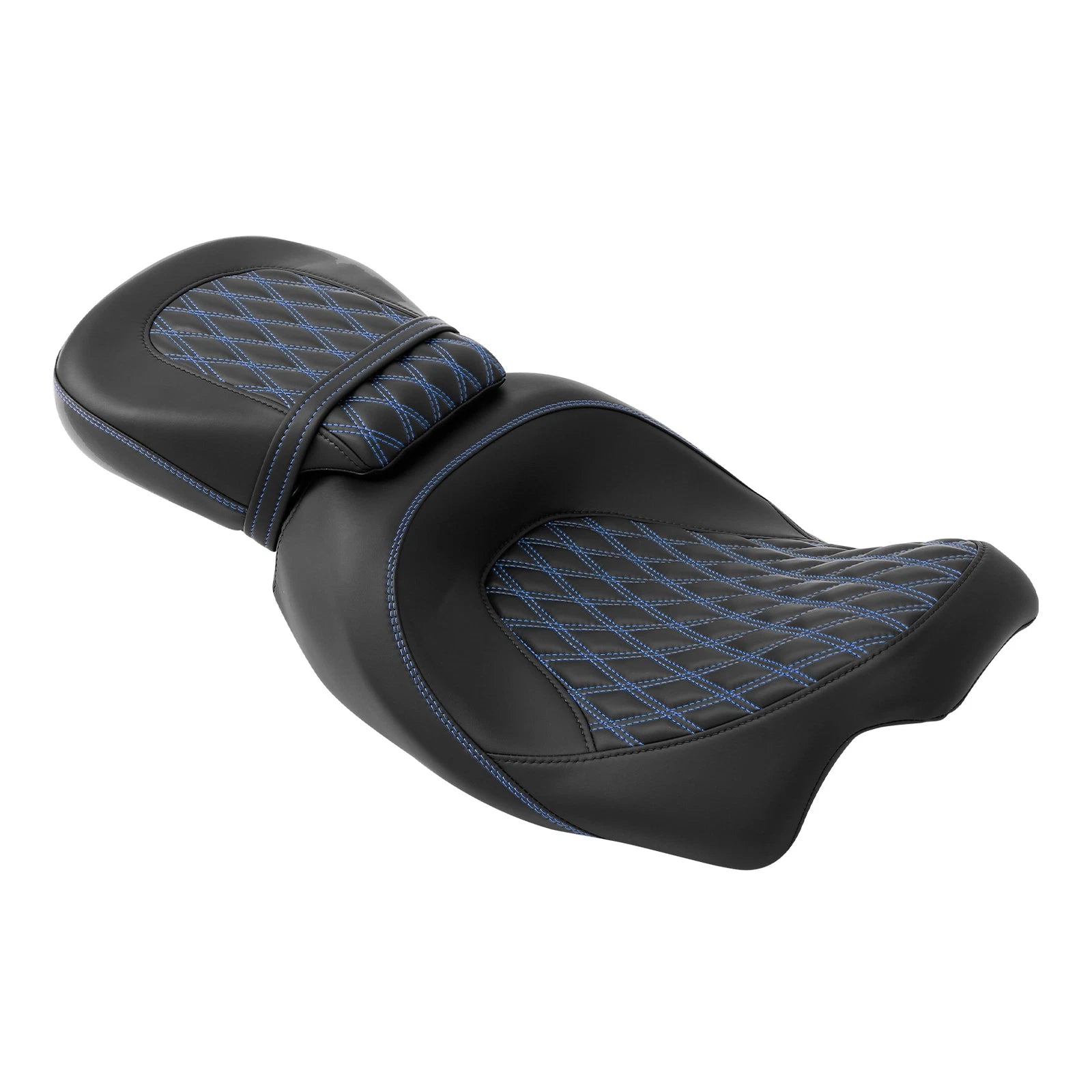 Gel Seats for Harley Street Glide (2009–2023) - Black/Blue