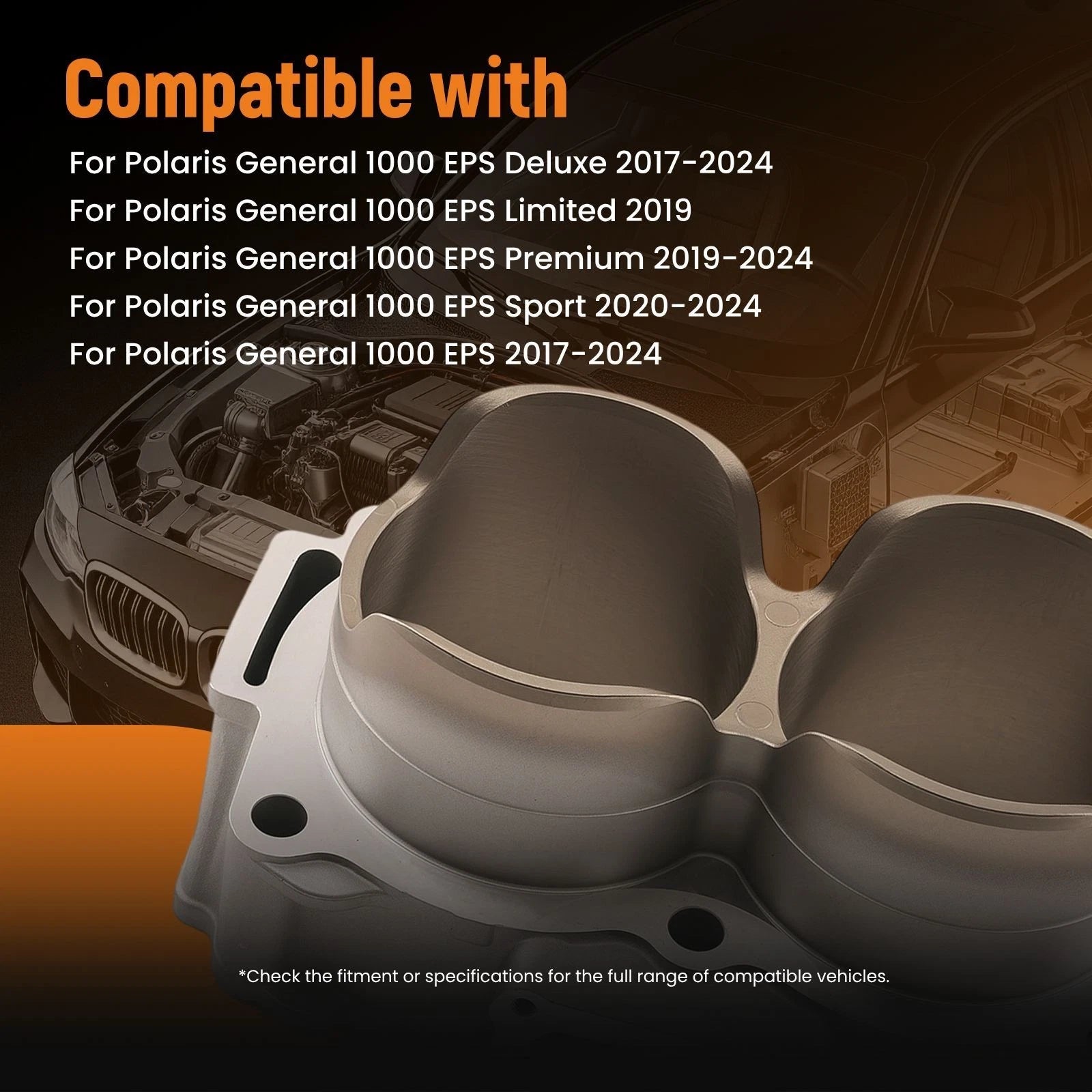 Cylinder Gasket Piston Overhaul Kit for Polaris General 1000 EPS (2017–2024) 93mm