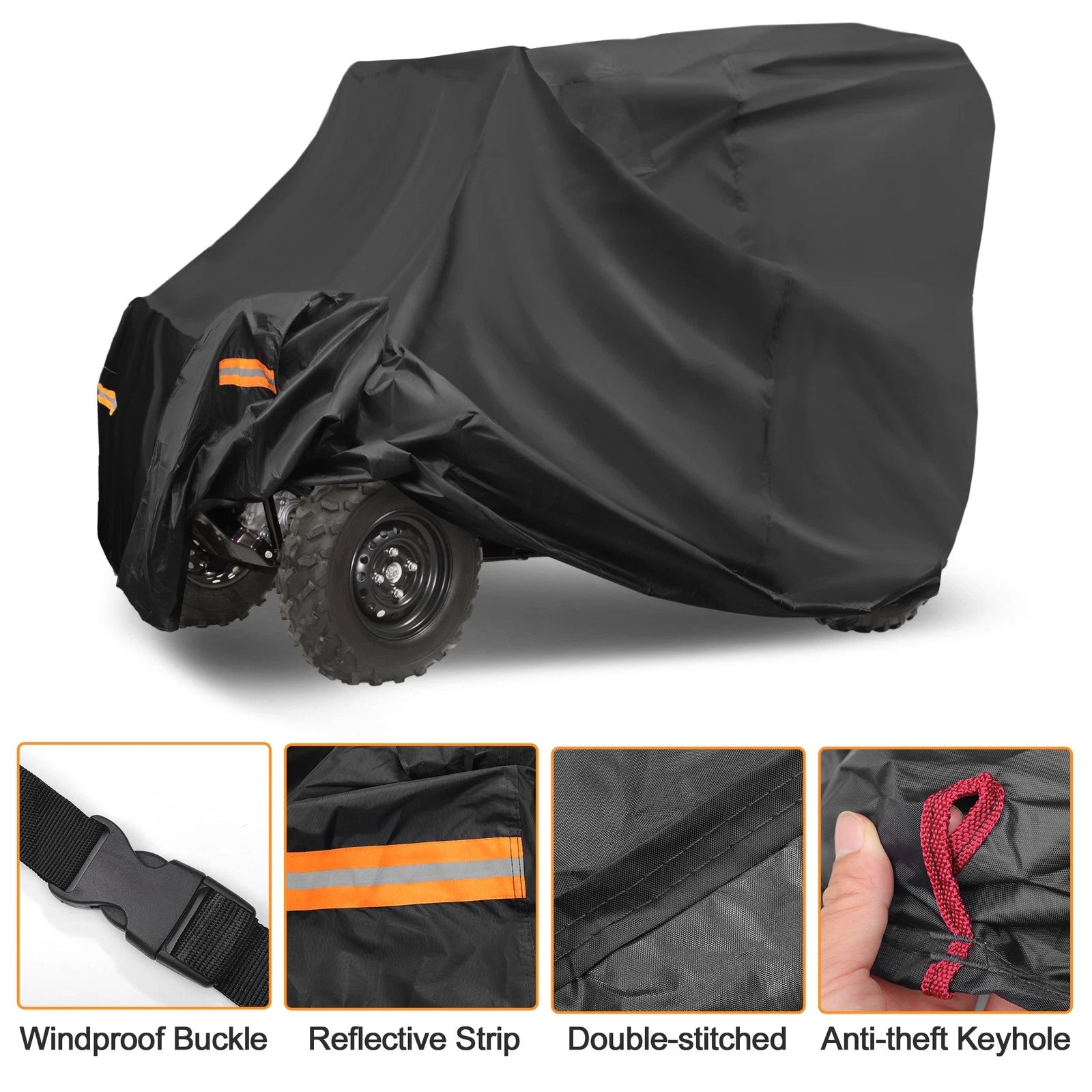 Waterproof UTV Cover for Honda Pioneer 1000-5 (2016–2023) 210D-PU 120.08"