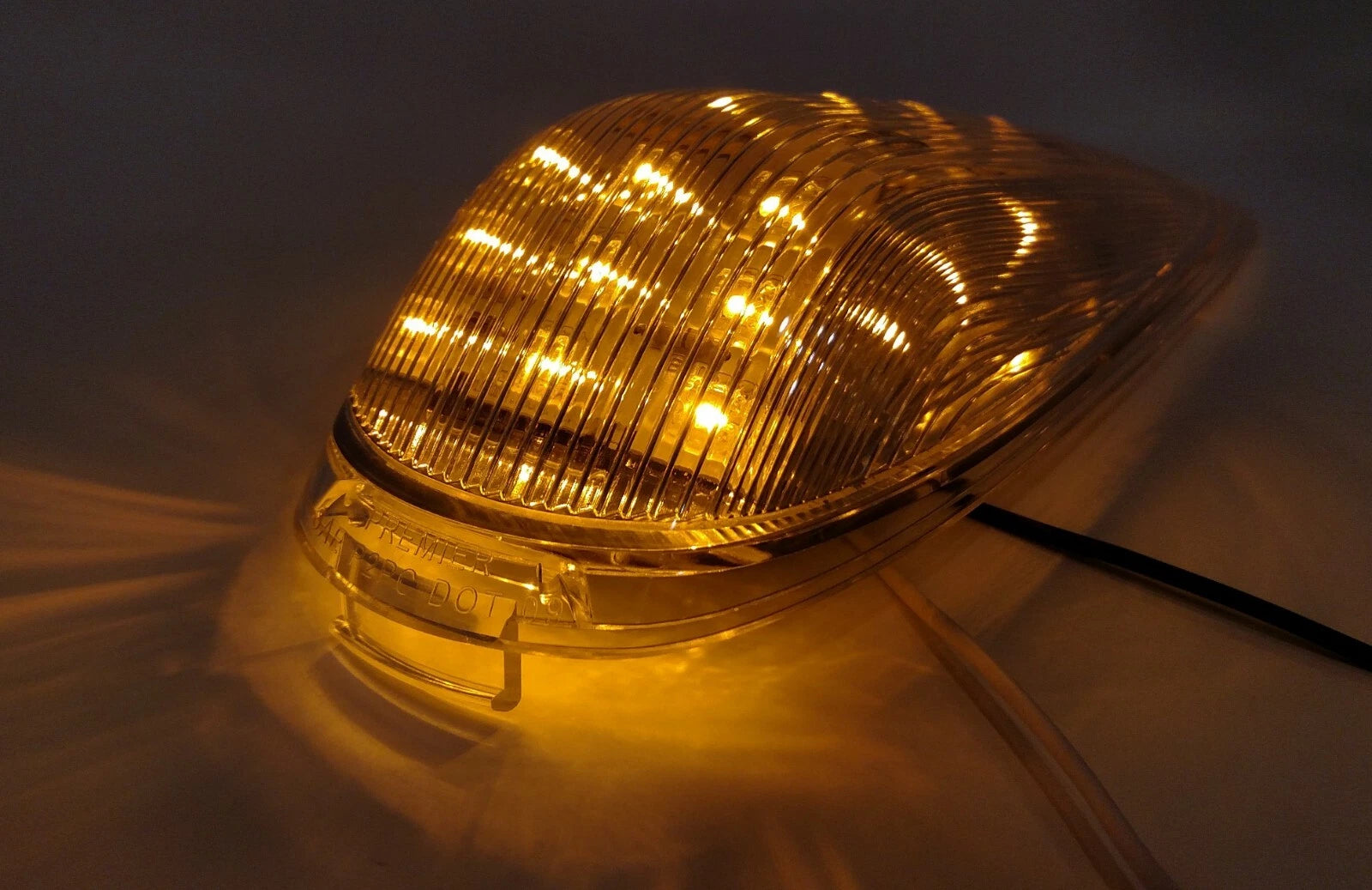 Cab Light Amber LED with Clear Lens for Peterbilt 387 (2000–2020)