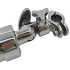 316 SS Marine Fishing Rod Holder with Full Rotation Clamp for 19mm 25mm Rods
