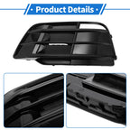 1pc Fog Light Grill for Audi Q5 SQ5 (2018–2022) No. 80A807680H Black