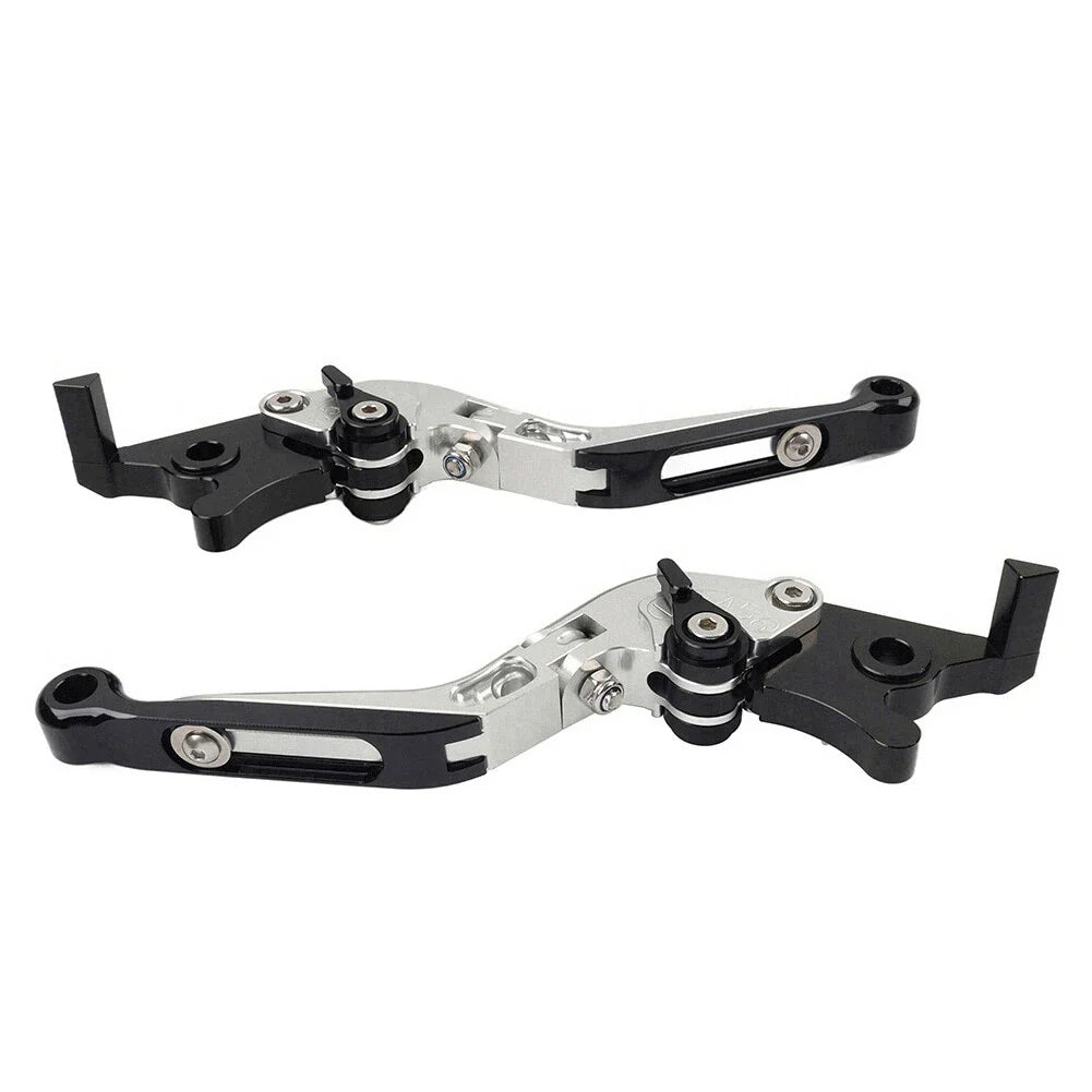 CNC Silver Extendable Brake Clutch Levers for BMW S1000RR S1000R (2015-2019)