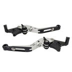 CNC Silver Extendable Brake Clutch Levers for BMW S1000RR S1000R (2015-2019)