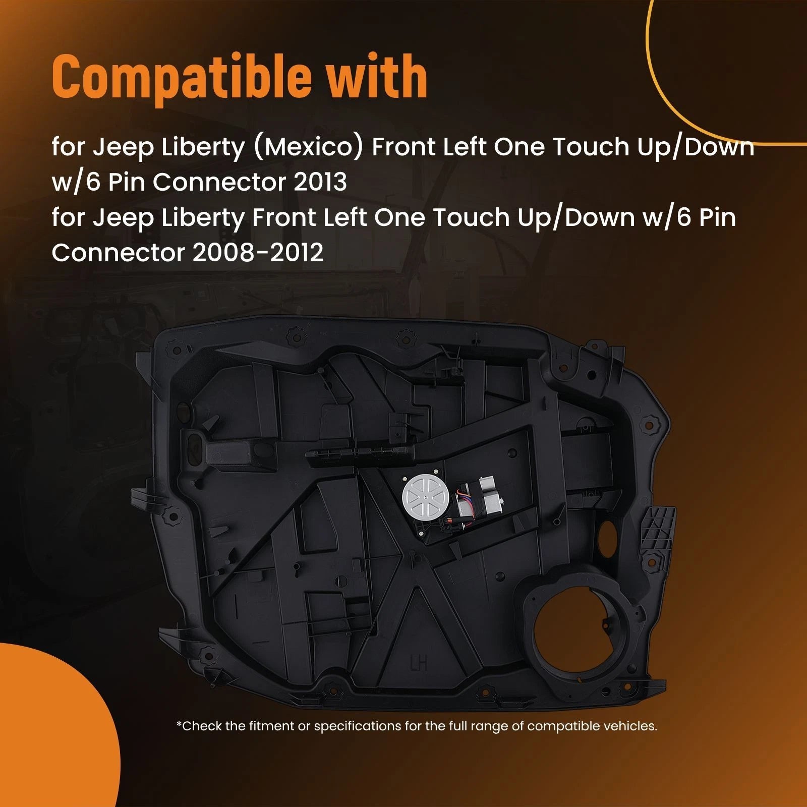 Front Left Electric Window Regulator for Jeep Liberty (2008–2013) 748-579