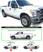 5" Running Boards for Ford F250/F350 Super Cab (1999–2016)