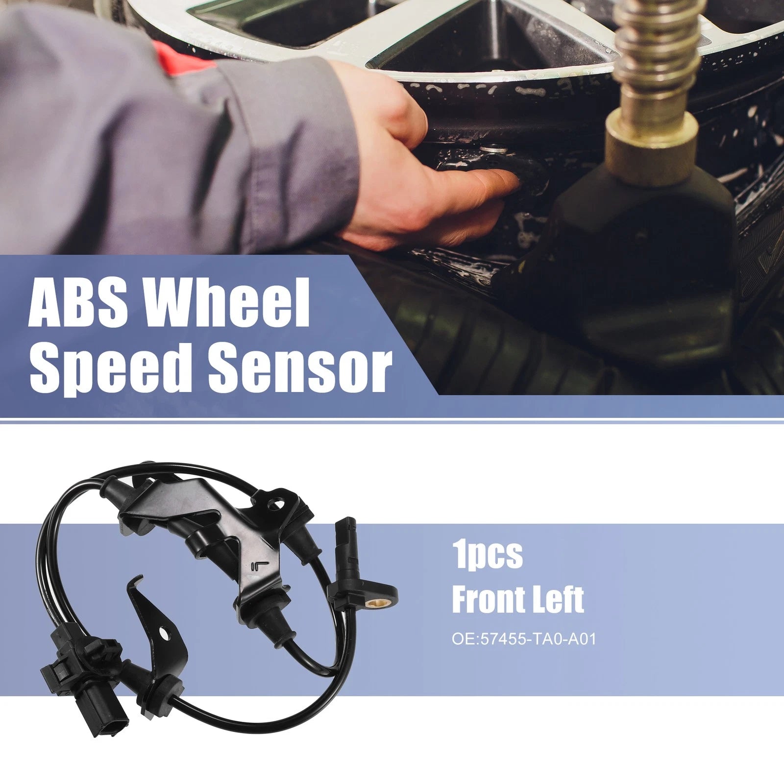 Front Left ABS Wheel Speed Sensor No. 57455-TA0-A01 for Honda Accord 