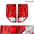 LED Chrome Red Tail Lights for Dodge Grand Caravan (2011–2020)
