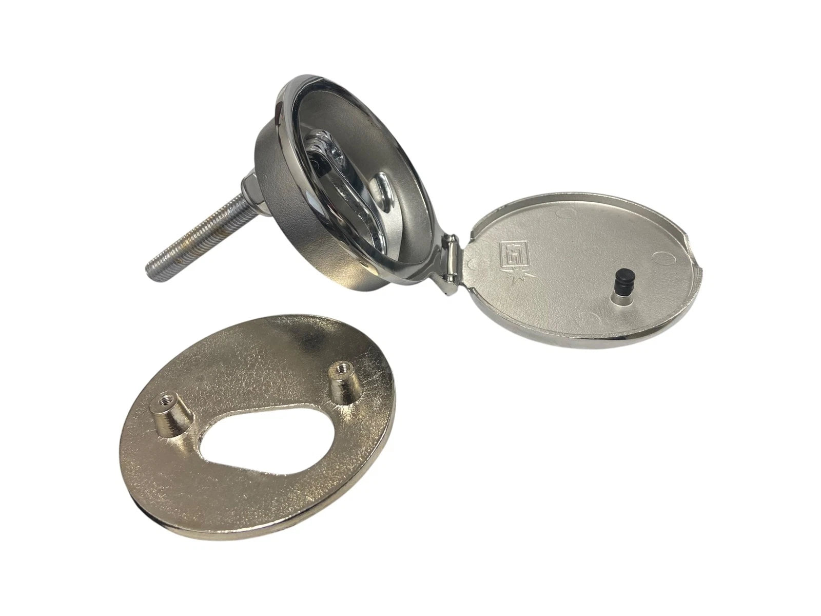 Stainless Steel Latch Face for Foresti & Suardi (3 1/8 x 2 11/16 in)