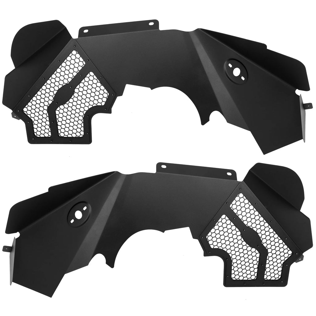Solid Aluminum Front Inner Fender Flares for Jeep Wrangler JK (2007–2018)