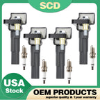 4X Ignition Coil & Spark Plug for Subaru Outback Impreza Forester (2000–2023)