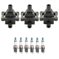 Set of 3 Ignition Coils & 6 Iridium Spark Plugs for Mercedes W210 W140 (1996–2002)