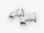 Set of 2 Thru Hull Fittings for TH Marine (TH-1592-B) 1.5in 90 Degree Barbed