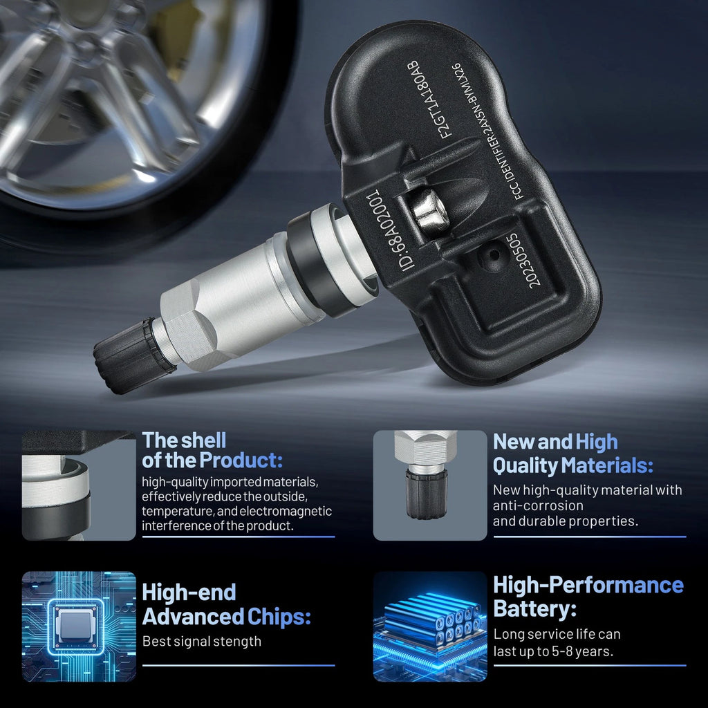 TPMS Tire Pressure Sensors for Ford Mustang 2014-2017 (4Pcs)
