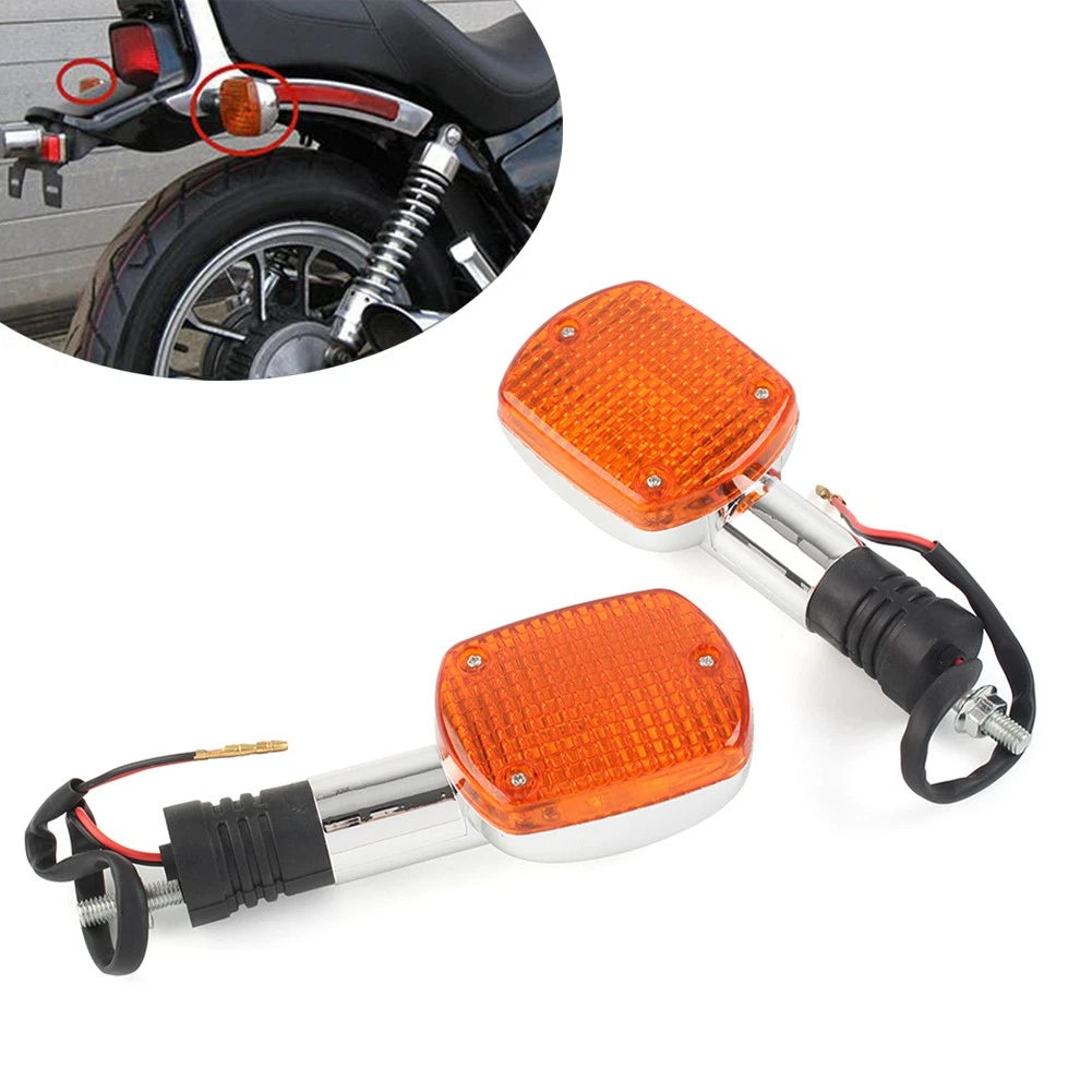 2X Turn Signal Indicator Lamps Amber for Honda Magna Rebel CMX 250 450 (1985–2002)
