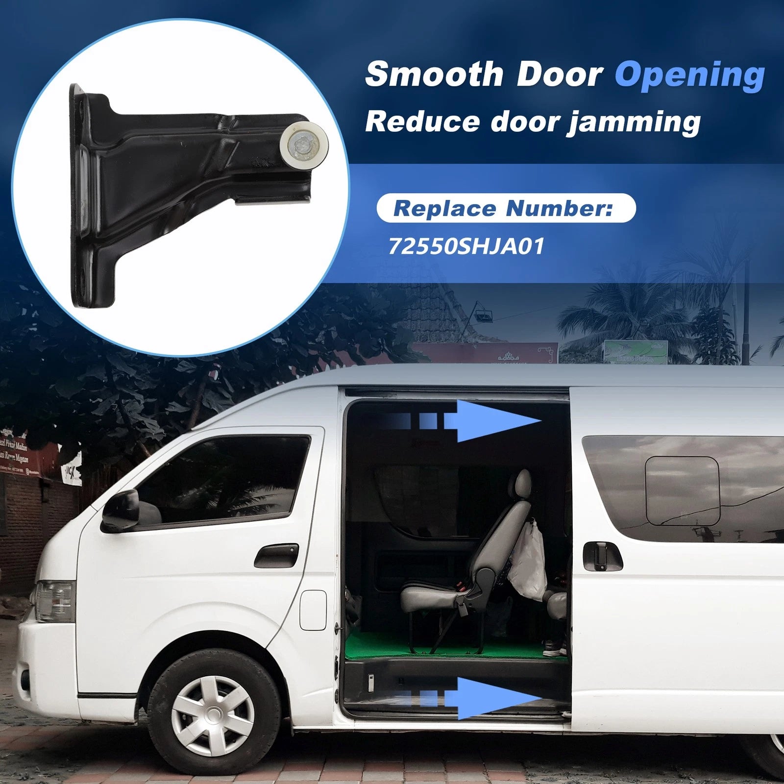Upper Left Sliding Door Roller for Honda Odyssey (2005–2010) 72550SHJA01