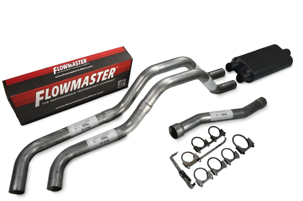 Dual Exhaust 2.5" Same Side Exit Flowmaster 50 Series for Nissan Titan (2004–2006)