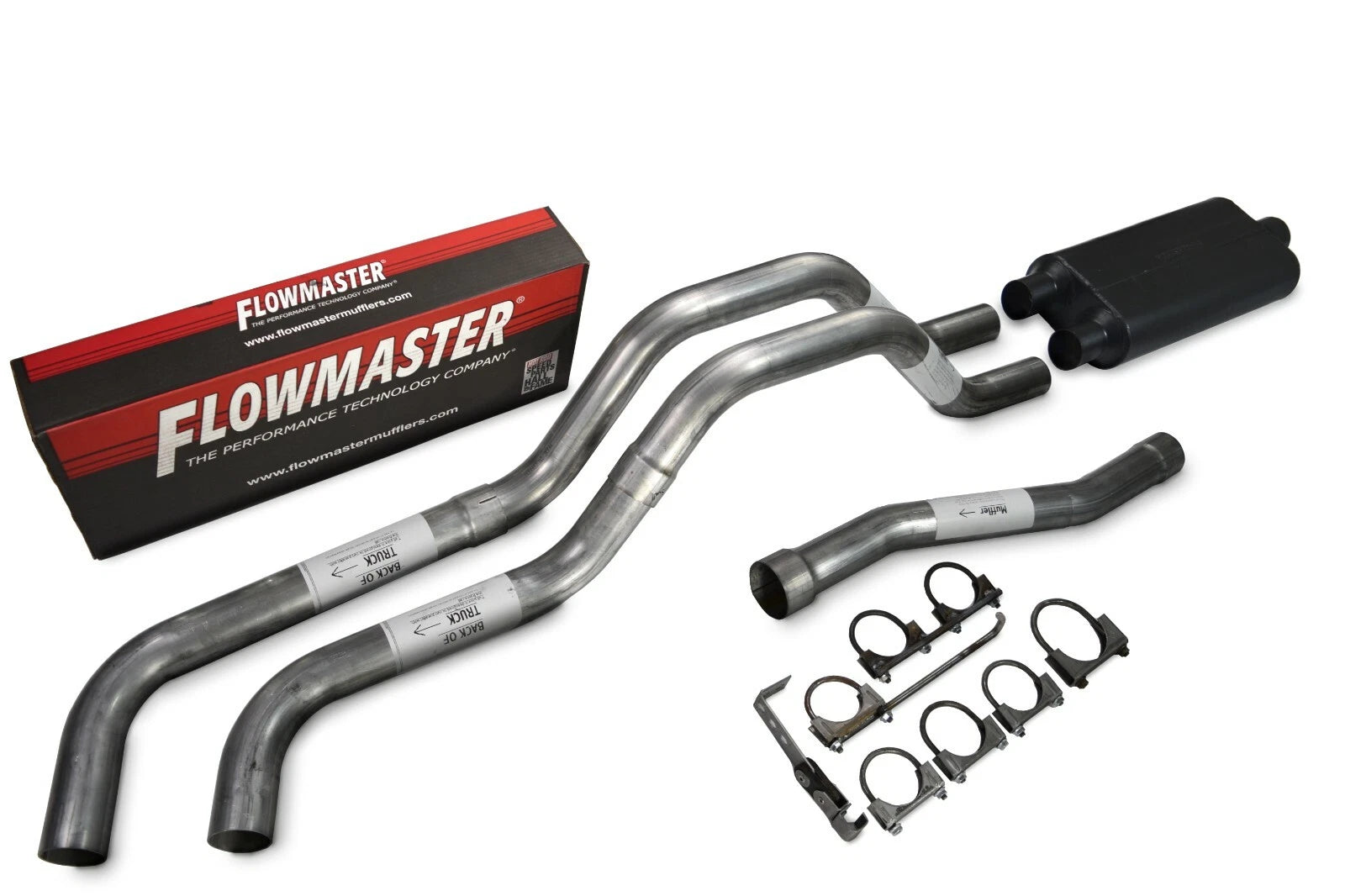 Dual Exhaust 2.5" Same Side Exit Flowmaster 50 Series for Nissan Titan (2004–2006)