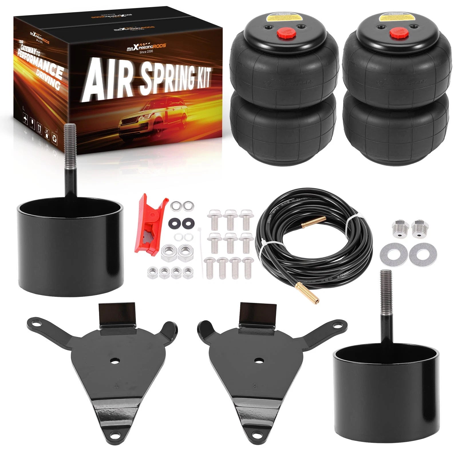 Front Air Ride Suspension Bags Mounting Brackets for GMC S15/Sonoma (1982–1993)
