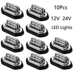 6LED License Plate Signal Tail Lamp for Car Boat Truck (12V 24V)