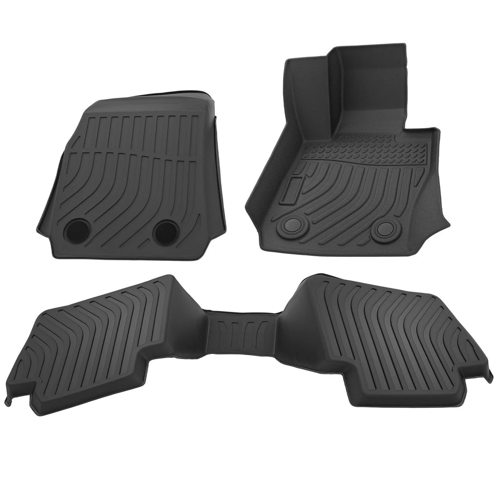 All Weather Floor Mats Set for BMW 318i 325i 330e M3 (2012–2018) TPE Waterproof