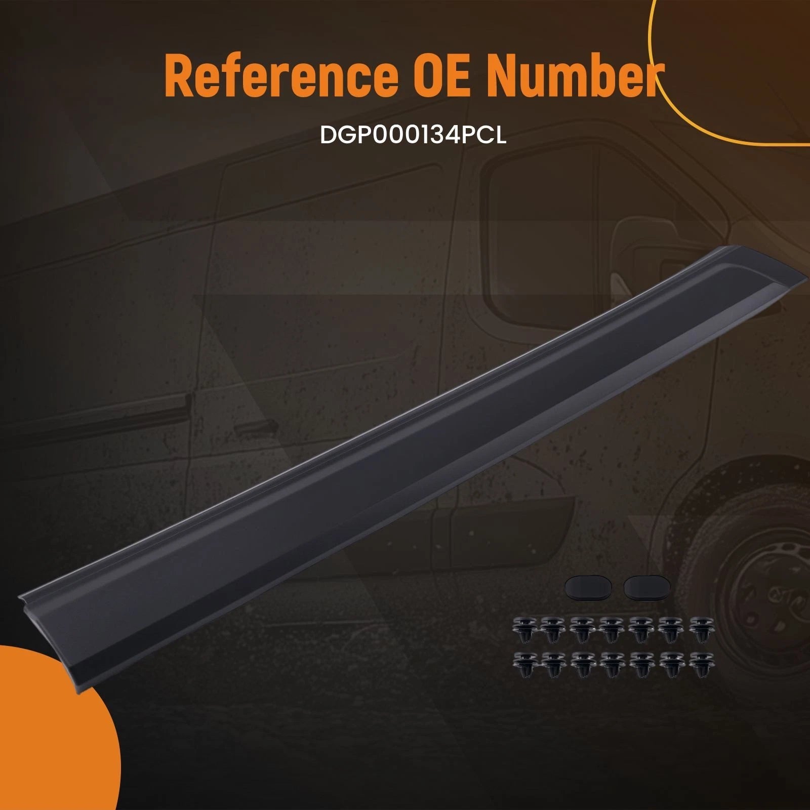 Front Left Door Molding for Land Rover LR3 LR4 (2005–2016) DGP000134PCL
