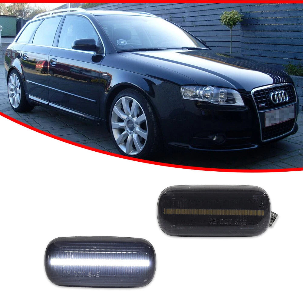 Smoke Lens Front Side Marker Lights for Audi A3 A4 A6 S4 S6