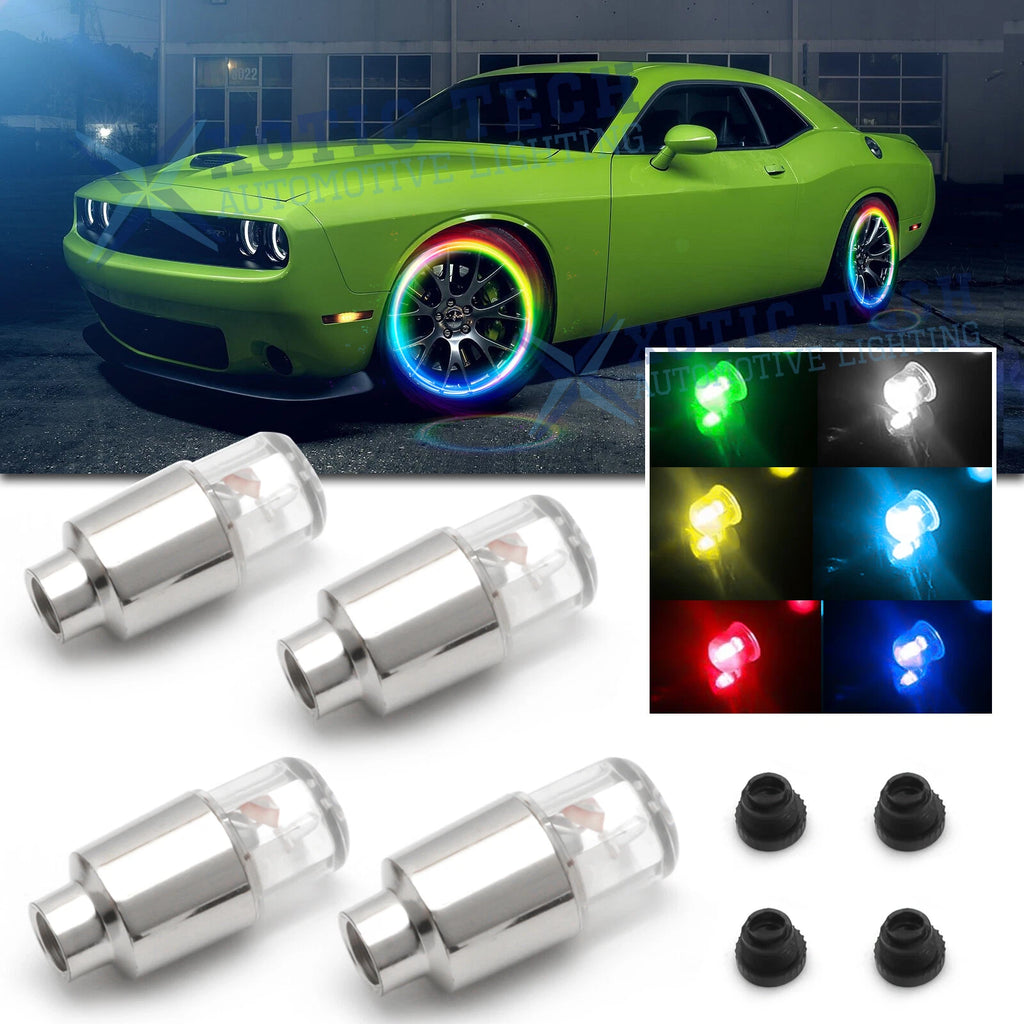 RGB LED Tire Air Valve Stem Light for Dodge Charger Challenger (2006–2023)