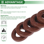 Set of 5 Oil Seal Rotary Shaft Seal FKM Rubber 25x43x7mm
