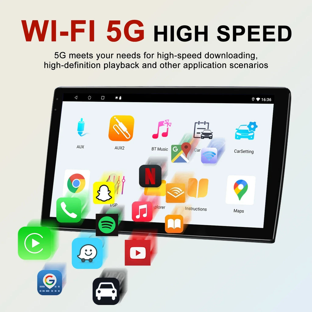 6-64GB Wireless Carplay Android Auto Head Unit for Nissan X-Trail Qashqai (2014-)