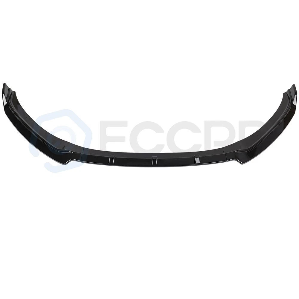 3X Glossy Black Front Bumper Lip Spoiler for Hyundai Elantra (2016–2018)