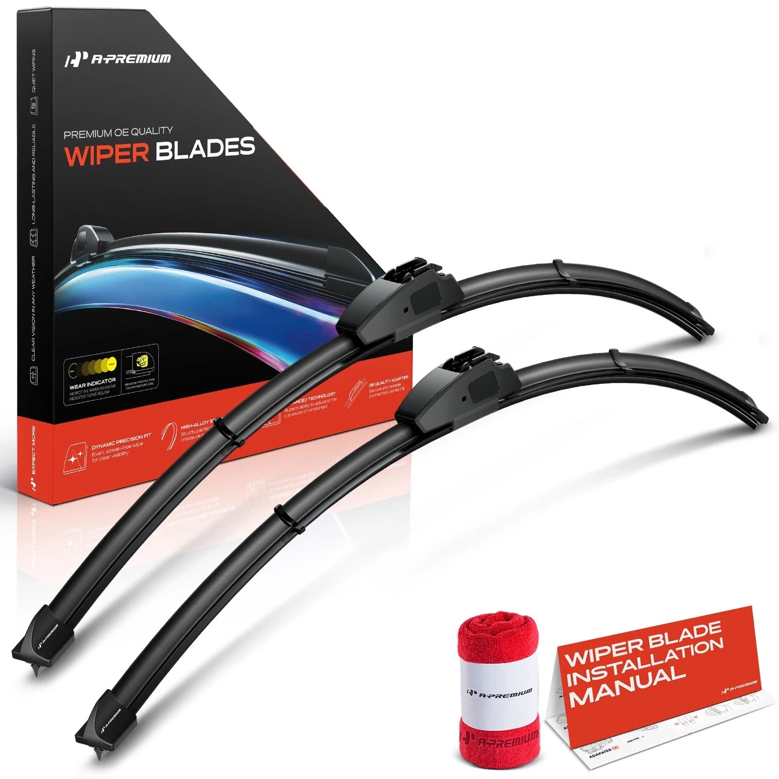 2X Windshield Wiper Blades for Honda Clarity (2017–2021)