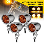 Set of 4 LED Turn Signal Blinker Lights for Harley Honda Suzuki
