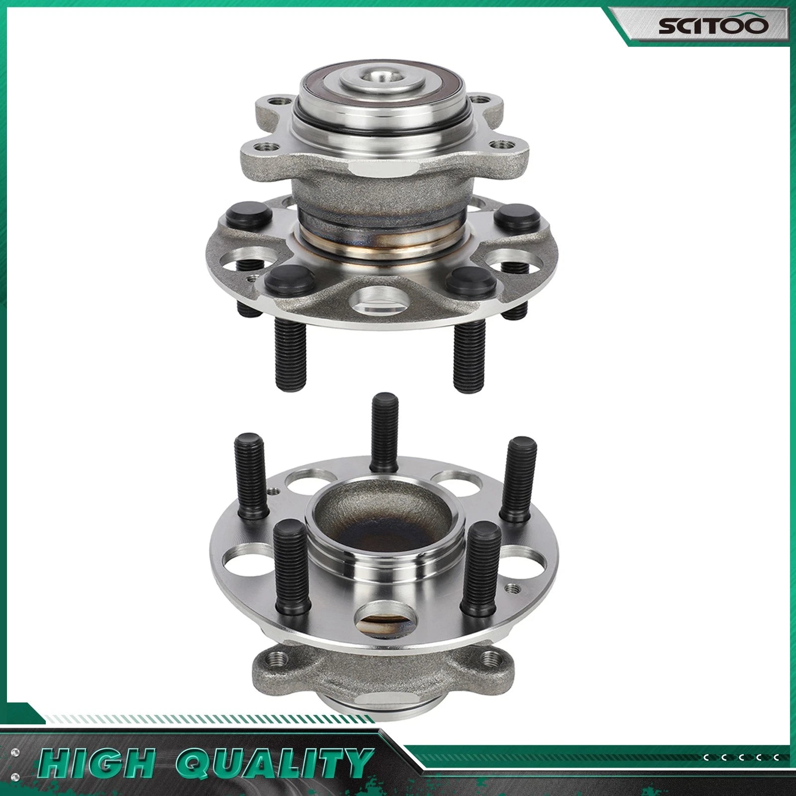 2Pcs Rear Wheel Hub Bearing Assembly for Honda Civic Acura CSX (2006–2011)