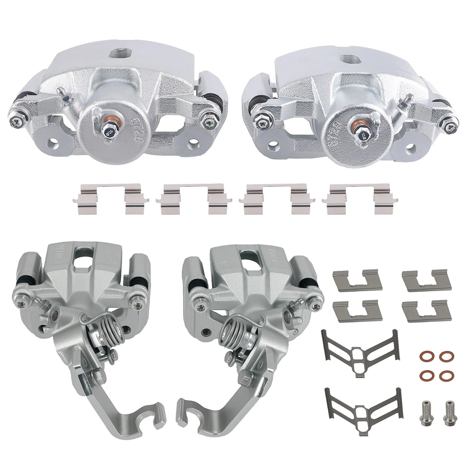 4X Complete Brake Caliper for Honda Accord (2003–2007) 19-B2069