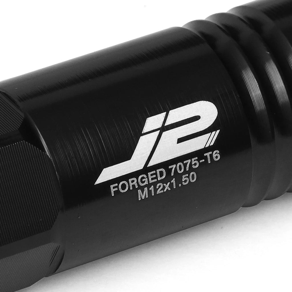Set of 20 J2 7075 Forged Aluminum M12x1.5 Open-End Lug Nuts for Universal
