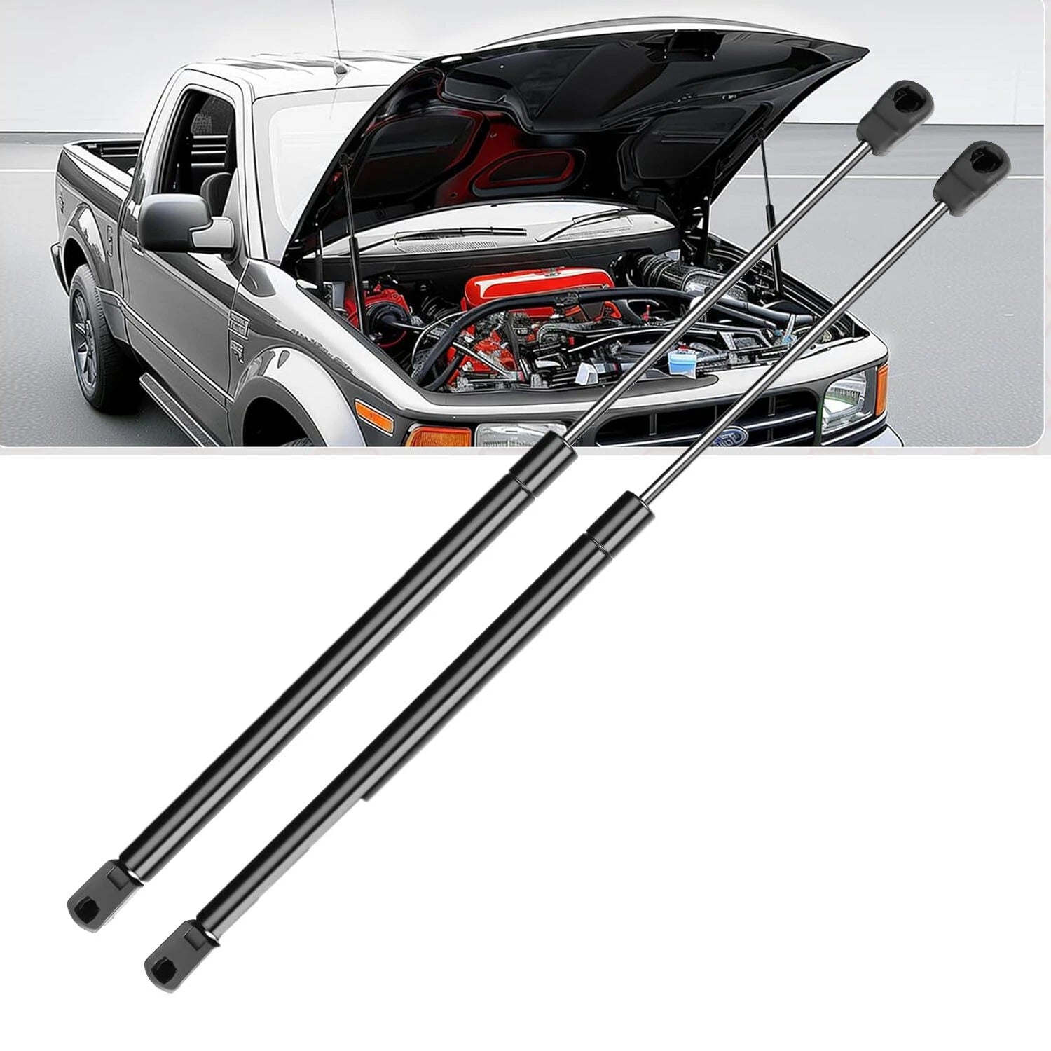 2Pcs Front Bonnet Gas Struts for Ford F-150 (2005–2008)