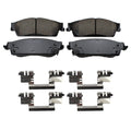 Set of 4 Akebono Rear Ceramic Slotted Brake Pads for Cadillac Chevrolet GMC