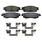 Set of 4 Akebono Rear Ceramic Slotted Brake Pads for Cadillac Chevrolet GMC
