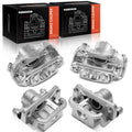 Set of 4 Brake Calipers w/ Bracket for Infiniti G35 Nissan 350Z (2003–2008)