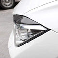 2X Glossy Black Headlight Eyelid Covers for BMW 3 Series (2013–2019)