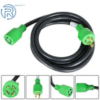 4-Prong 10ft 30Amp Generator RV Power Extension Cord L14-30 for RVs