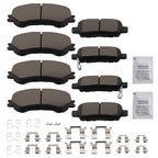 Front and Rear Ceramic Brake Pads for Nissan Qashqai and Rogue Sport (2017-2020)