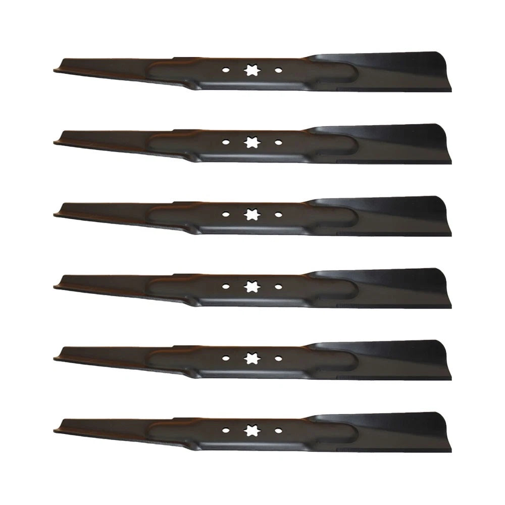 Set of 6 Mower Blades for Cub Cadet RZT L/S 46" Decks (942-04244X)