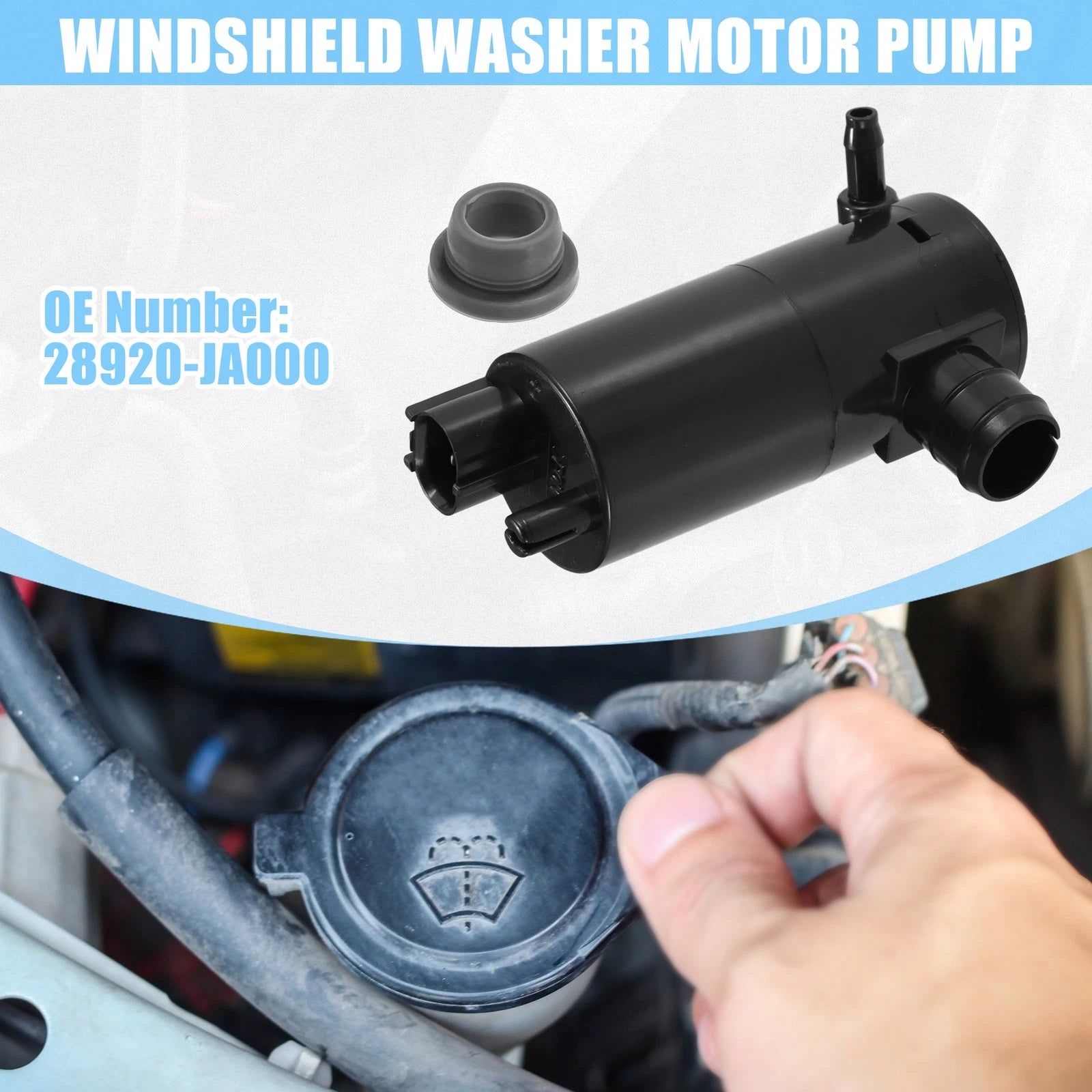 Windshield Washer Motor Pump for Nissan Versa Rogue (2007–2011)