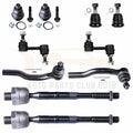 Set of 10 Front Tie Rods Ball Joints Sway Bars for Nissan Armada Titan (2005–2013)