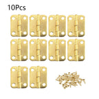 10pcs Antique Mini Hinges for Jewelry Box Cabinet (25x18mm)