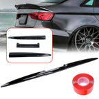 Rear Trunk Spoiler Lip for Universal Sedan (Glossy Black)