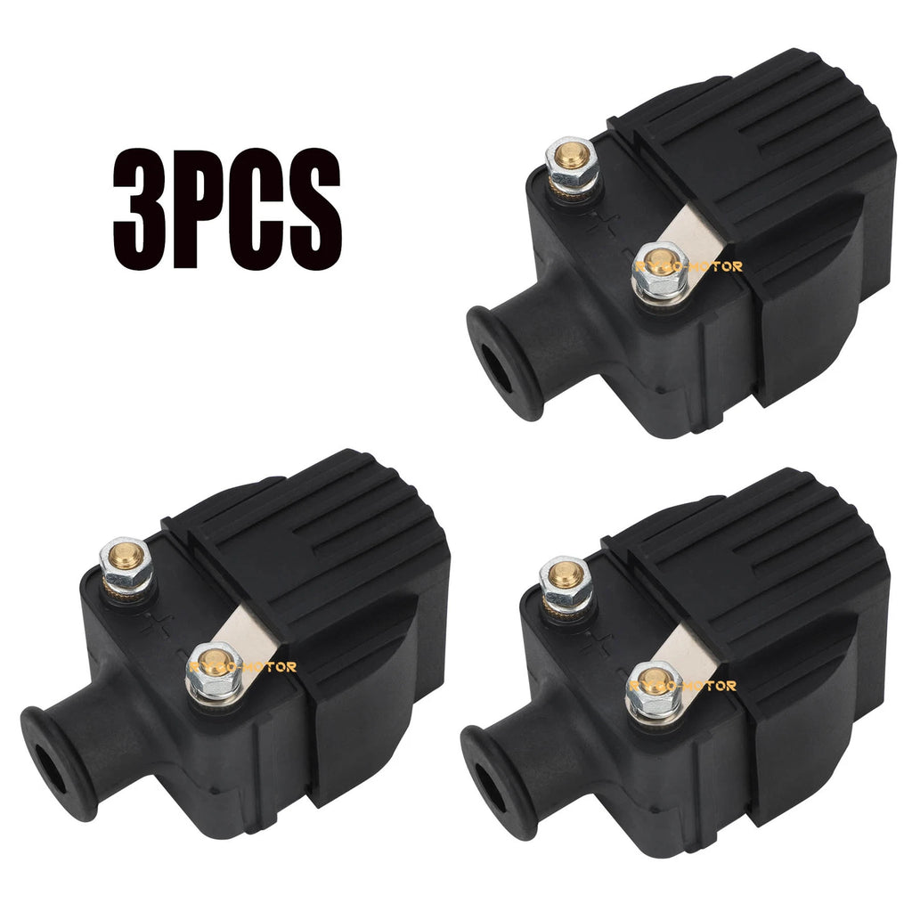 3Pcs Ignition Coil for Mercury Mariner 6-300 HP (18-5186, 339-7370A13, 339-832757A4)