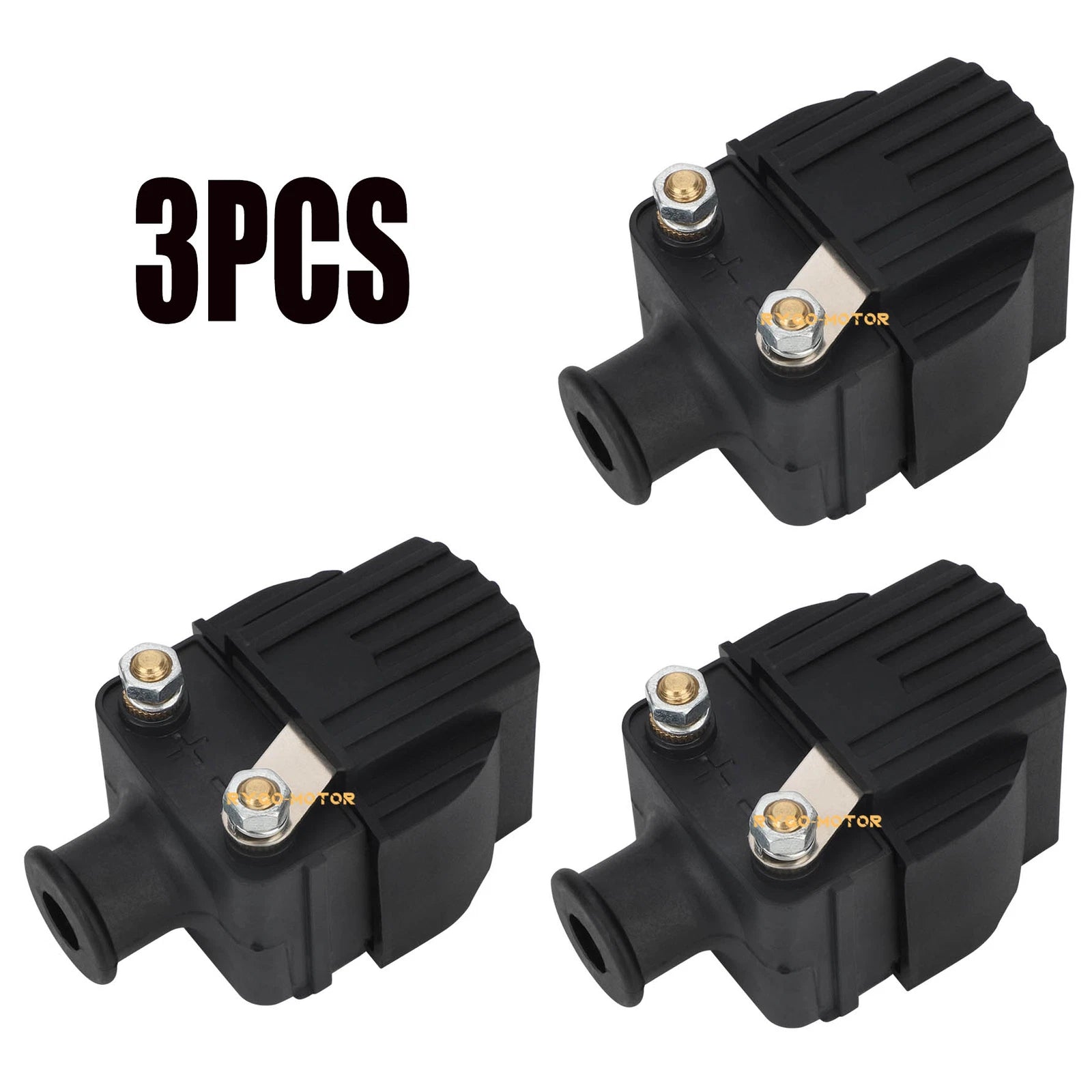 3Pcs Ignition Coil for Mercury Mariner 6-300 HP (18-5186, 339-7370A13, 339-832757A4)